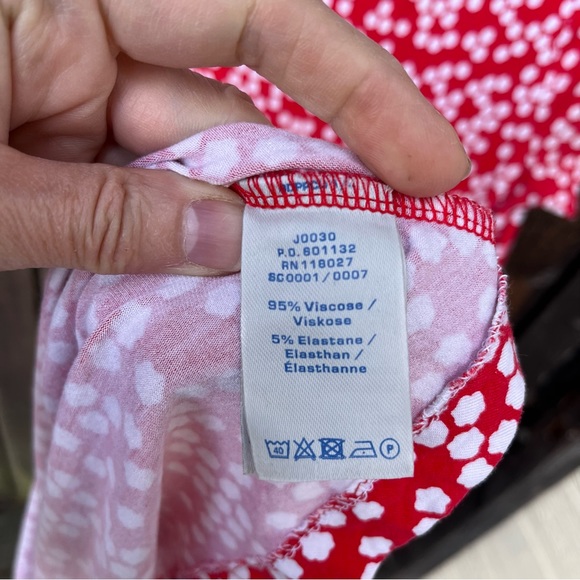 Boden Red & White Portia Blossom Dress Sz 8 Regular - Picture 4 of 15